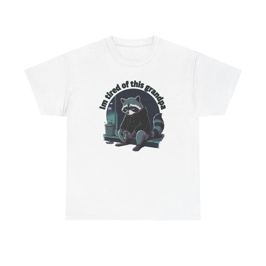 Tired raccoon tee